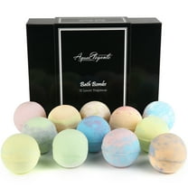 Aqua Elegante Luxury Bath Bombs For Women - Gift Set of 12 Large Bathbombs With Organic Essential Oils