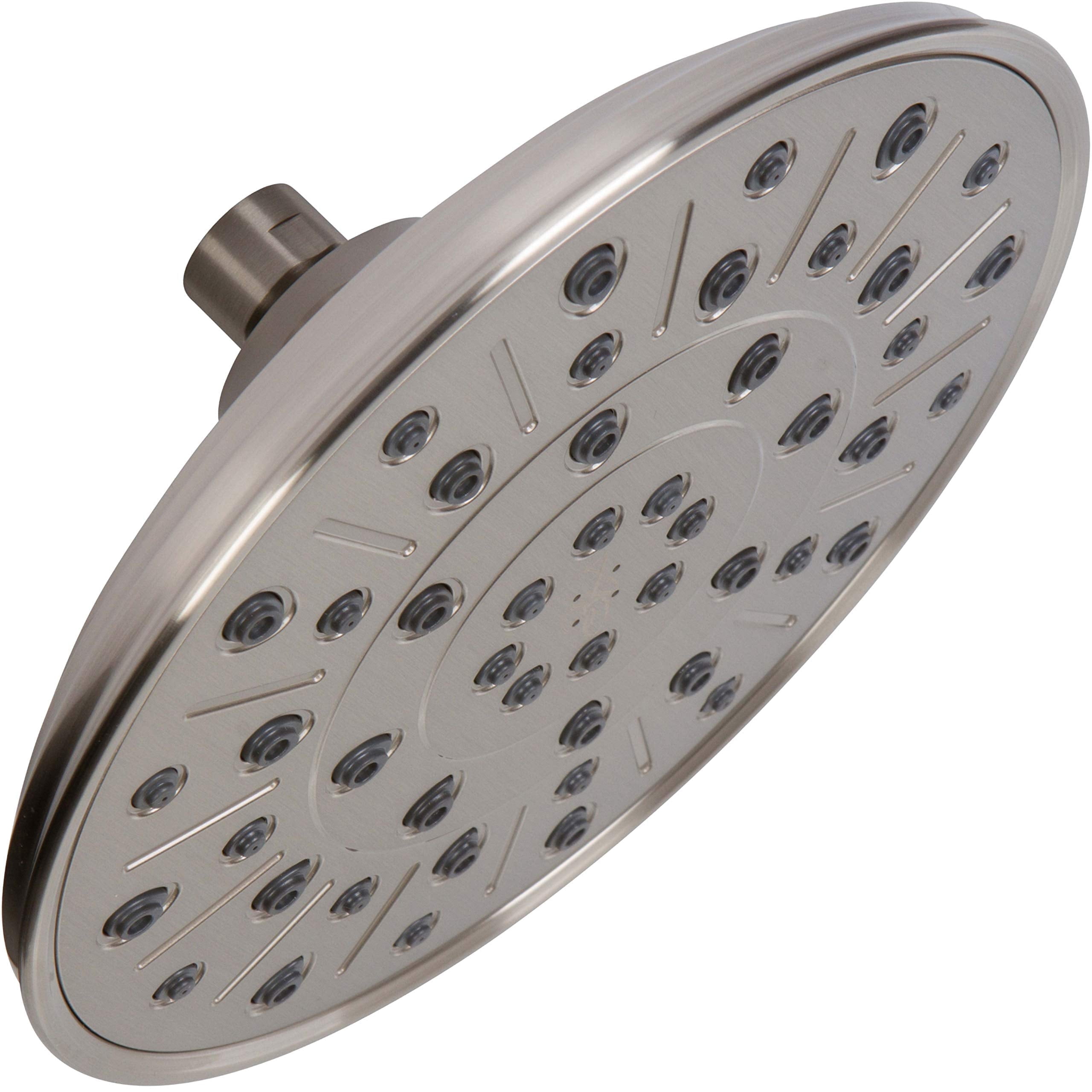 Aqua Elegante Rainfall Shower Head for Overhead Luxury Rain Showers - 2.5 GPM - Brushed Nickel