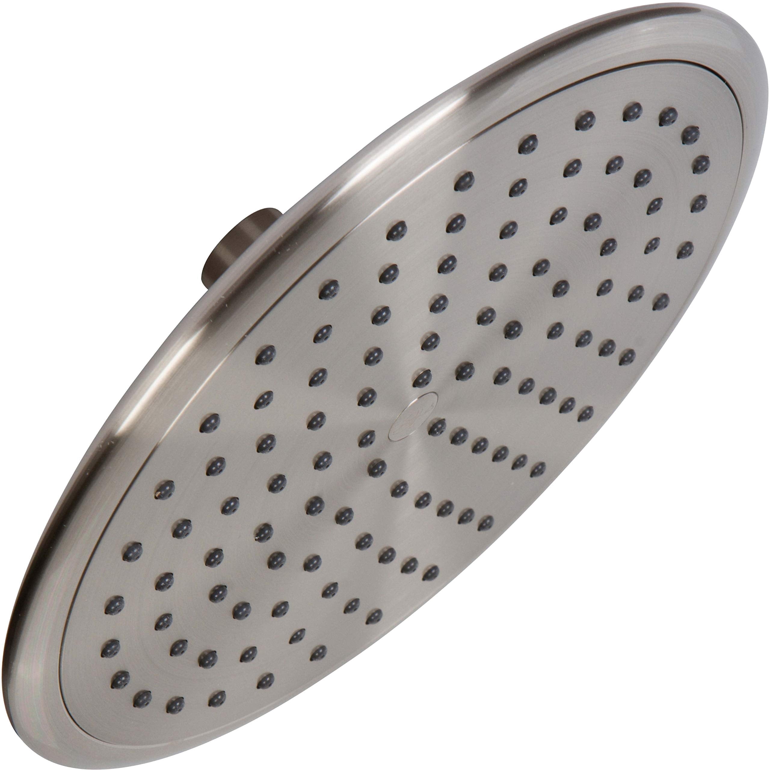 Aqua Elegante Waterfall Shower Head for High Flow Rain Showers - 1.8 GPM - Brushed Nickel