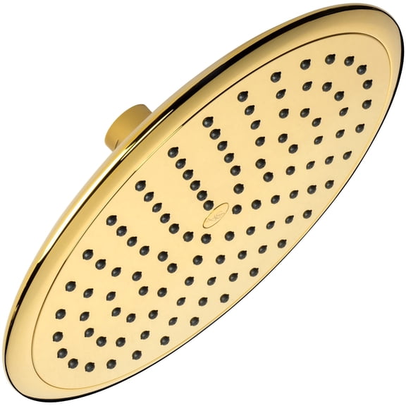 Aqua Elegante Waterfall Shower Head for High Flow Rain Showers - 1.8 GPM - Polished Brass
