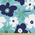 thumbnail image 1 of Ambesonne Aqua Fabric by the Yard Upholstery, Spring Flowers, 10 Yards, Multicolor, 1 of 4