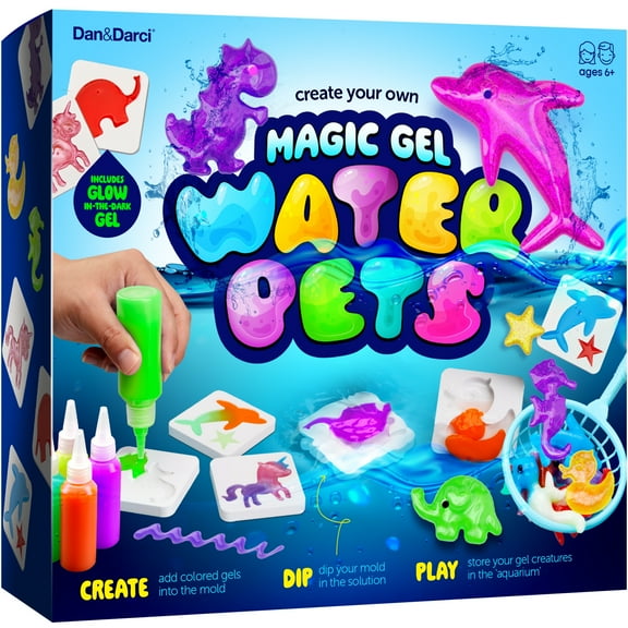 Aqua Fairy Water Gel Kit for Kids - Magic Water Elf Toy Kit - Water Pets - DIY Squishy Maker Kit - Craft Kits for Kids - Make Your Own Squishies Toys Crafts - Christmas Gifts for Kids, Boys, Girls