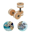 thumbnail image 1 of Aqua Fitness Foam Dumbbells - 1 Pair EVA Foam Water Dumbbells for Pool Exercises, 10.63" Length, 5.9" Diameter, Fast-Dry Resistance Training Bars for Swimming & Spa Workouts, 1 of 7