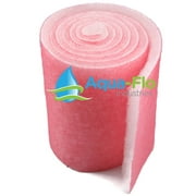 Aqua-Flo 12 Pond & Aquarium Filter Media, 72 6 Feet Long x 1 Thick Pink/White