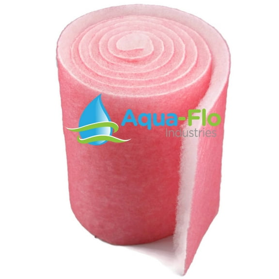 Aqua-Flo 24" Pond & Aquarium Filter Media, x 72" (6 Feet) Long x 1" Thick (Pink/White)