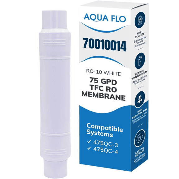 Aqua Flo RO Membrane, 75 Gpd, Thin Film Composite, for 475QC-4 and 475 Pro Series Reverse Osmosis Water Filtration Systems