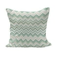 thumbnail image 1 of Aqua Fluffy Throw Pillow Cushion Cover, Sketchy Blurry Abstract Zig Zag Chevron Shapes Retro Beige, Decorative Square Accent Pillow Case, 24" x 24", Petrol Blue Turquoise, by Ambesonne, 1 of 5