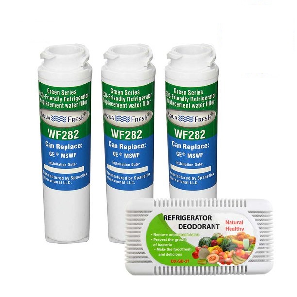 Aqua Fresh Replacement Water Filter for GE MSWF (3Pack) with Free