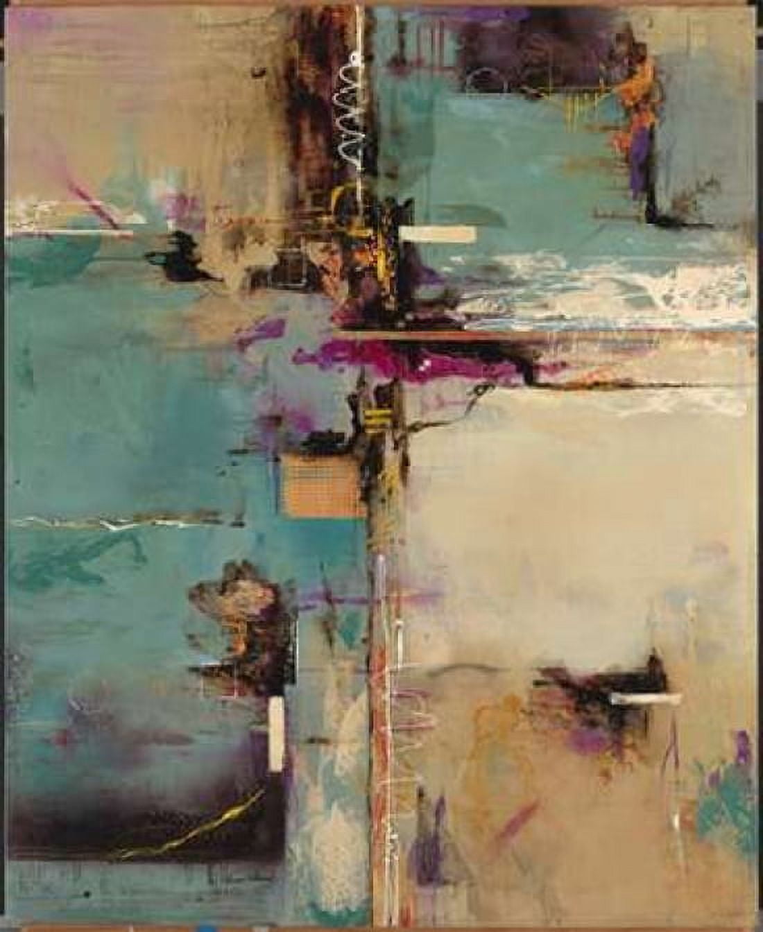 Aqua Fusion Canvas Art - Gabriela Villarreal Villarreal (20 x 24)