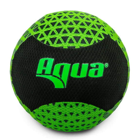 Aqua G'ripped 3-D Air-Mesh Fabric Volleyball, Green, For the Backyard, Pool, or Beach