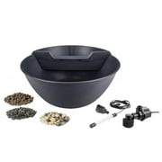 Aqua Garden Mini Pond Kit, Steel Gray