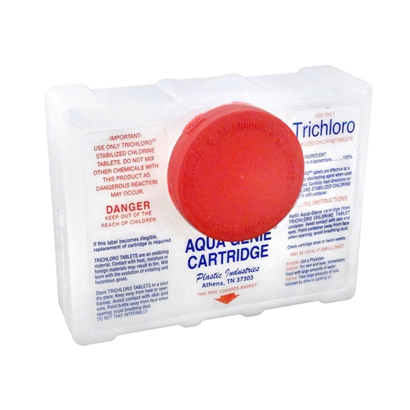 Aqua Genie HG145 Chlorine Cannister Assembly with Cap and Label