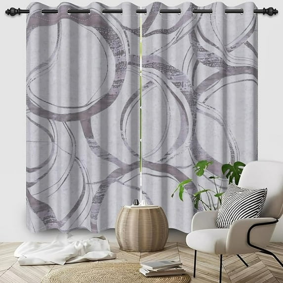 Aqua Gold Marble Curtains For Living Room, Flow Liquid Modern Home Vintage Stone Printed For Bedroom, Modern Art Inspired Darkening Window Curtains For Home Decor 26"W x 63"L (Pack of 2)