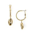 thumbnail image 1 of Aqua Gold-Tone Shell Drop Earrings, 1 of 1
