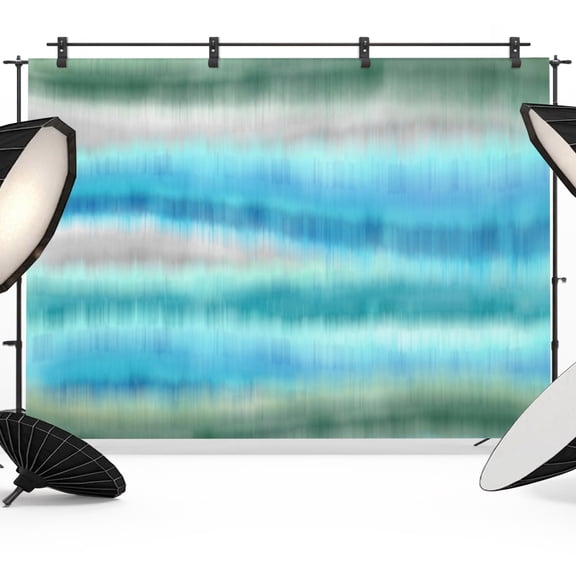 Aqua Gradient Sea Mist Photography Backdrop 7x5FT, Abstract Blue Green Water Ripples Photo Backdrops, Background for Photography Studio Photo Studio Background, Back Drop for Photoshoot