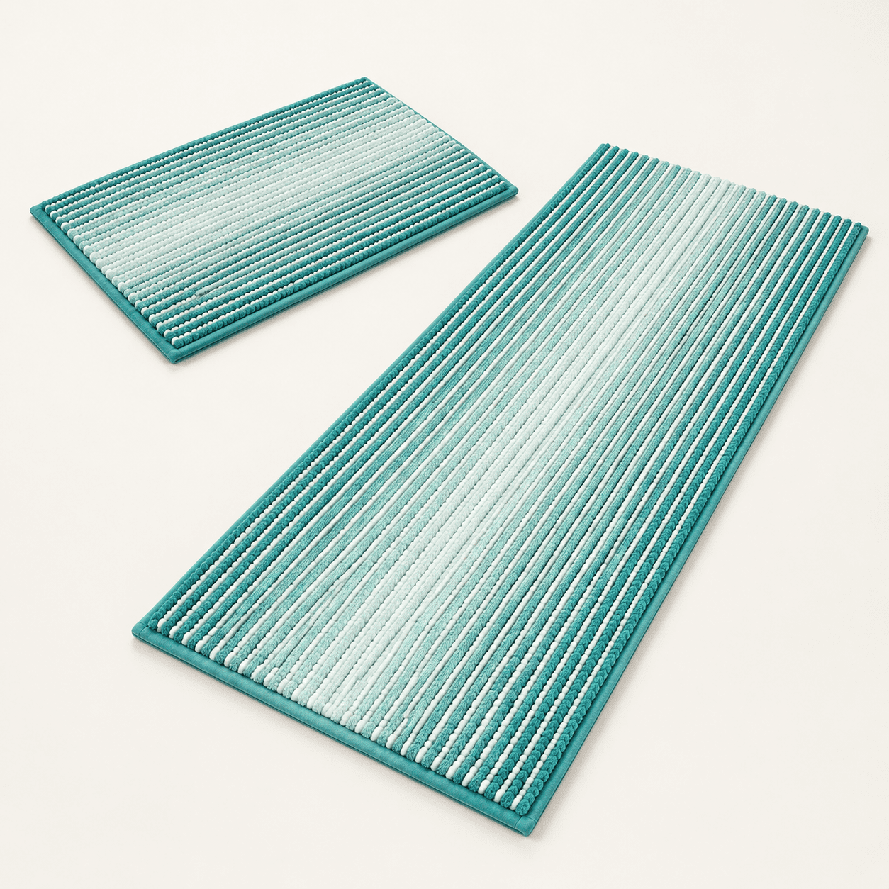 Aqua Green 2 Piece Bath Rug Set 24