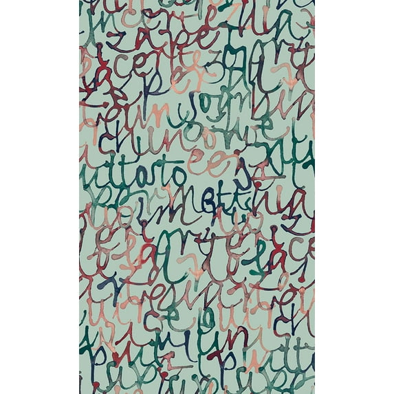Aqua Green Abstract Prints Geometric Wallpaper, Double Roll, 57 sqft