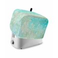 thumbnail image 1 of Aqua Green Small Toaster Cover 2 Slice, Kitchen Appliance Covers, Watercolor Colorful Ombre Abstract Floral Art Toaster Oven Cover with Loop, Bread Machine Cover Polyester Dust Cover Protection, 1 of 4