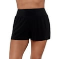 thumbnail image 1 of Aqua Green, Women's Beach Short, Black, Small, 1 of 4