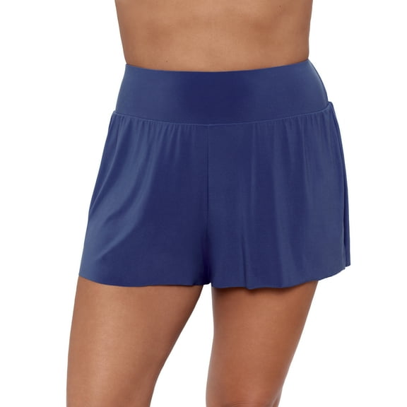 Aqua Green, Women's Beach Short, Cerulean Blue, Large