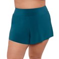 thumbnail image 1 of Aqua Green, Women's Plus Size Beach Short, Lagoon Blue, 3X, 1 of 4