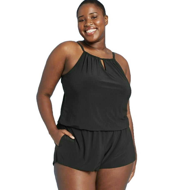 High neck plus size tankini outlet