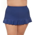 thumbnail image 1 of Aqua Green, Women's Plus Size Ruffle Skirted Bottom, Cerulean Blue, 2X, 1 of 4