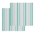 thumbnail image 1 of Aqua Grey Stripe Kitchen Dish Towels for Drying Dishes Set of 2, Farmhouse Minimalist Striped Waffle Weave Microfiber Hand Tea Bathroom Towels Quick Dry & Absorbent Towel 12x12, 1 of 7