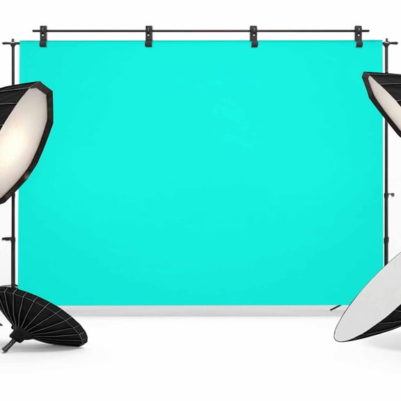 Aqua Grunge Street Style Painting Brush Print Ombre Design Illustration,Backdrop for Photoshoot,Photography Photo Studio Background Wall Backdrop,Back Drop Banner Panel for Portraits Wedding 10x8Ft