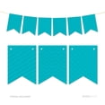 thumbnail image 1 of Koyal Wholesale Aqua Hanging Pennant Banner Party Garland Décor, 1 of 4