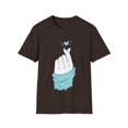 thumbnail image 1 of Aqua Heart Hands Men Women Love Graphic Novelty TShirt, 1 of 4