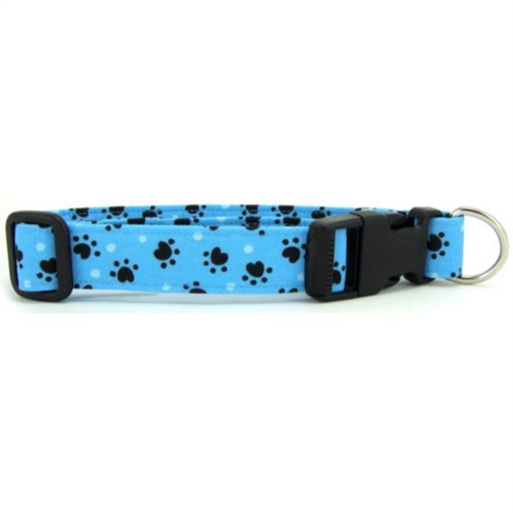 Aqua Heart Paws Dog Collar - Size - Large