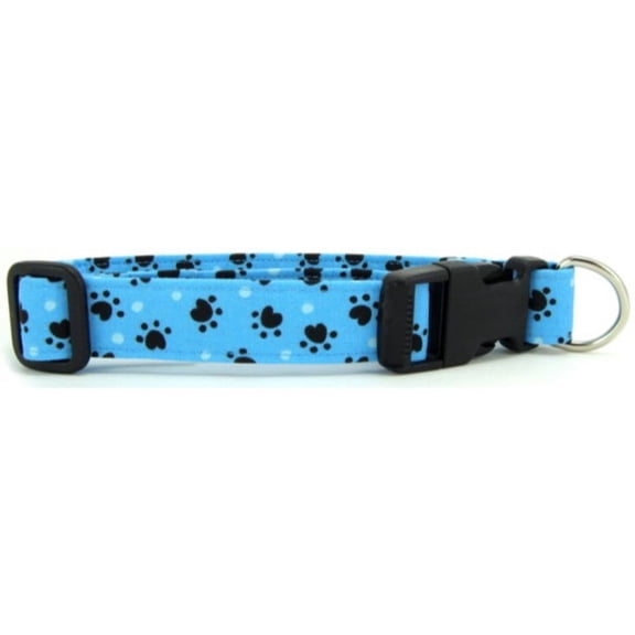 Aqua Heart Paws Dog Collar - Size - Medium