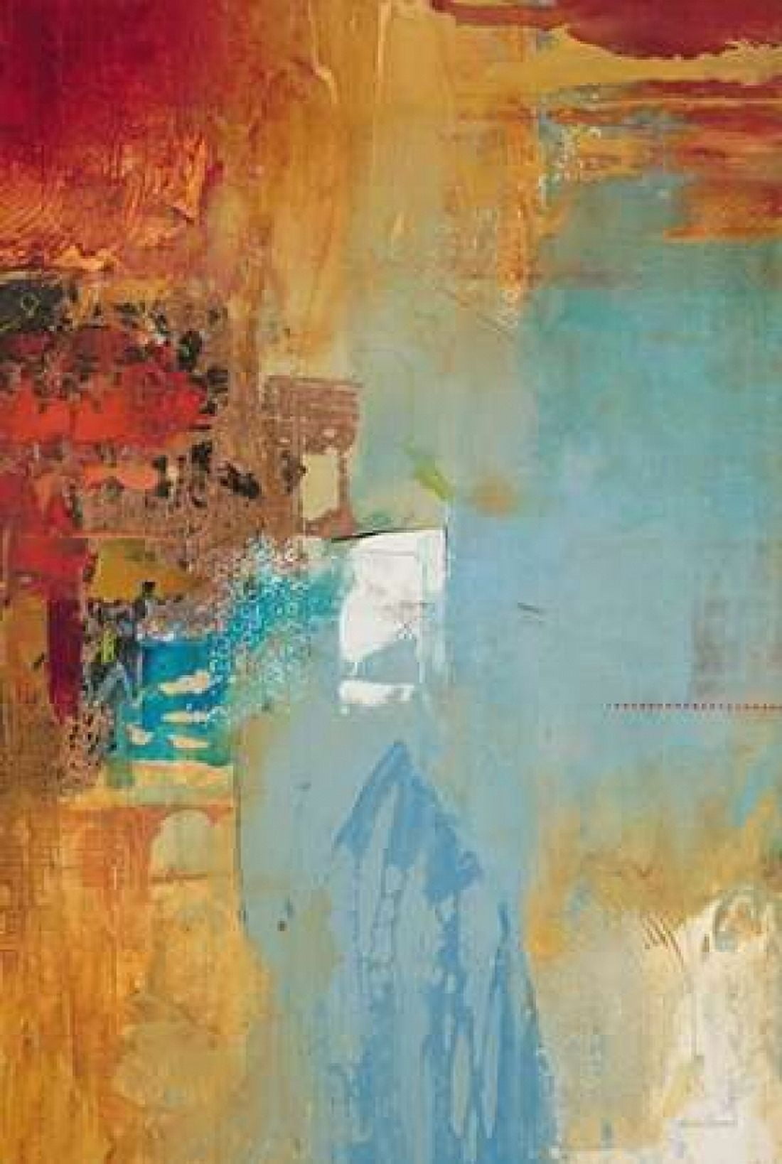 Aqua Illusion 2 Canvas Art - Gabriela Villarreal Villarreal (24 x 36)