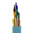 thumbnail image 1 of Aqua Indoor Fiber Optic Cable, 12-Strand Fiber Corning ClearCurve OM4 Multimode 50/125, 10G Speed, Plenum Rated, 1000ft, 1 of 8