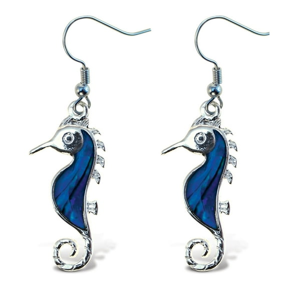 Aqua Jewelry - Earrings - Dangle Post - Fish Hook - Sea Horse