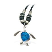 Aqua Jewelry - Necklace - Wild Style Chain 18" - Sea Turtle