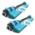 thumbnail image 1 of Aqua Joe 2 Pack Oscillating Sprinkler with Adjustable Spray, 3600 Square Foot Coverage, 1 of 6
