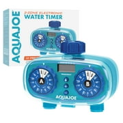Aqua Joe 2-Zone Watering Controller, Customizable Programs, Scheduled Programming