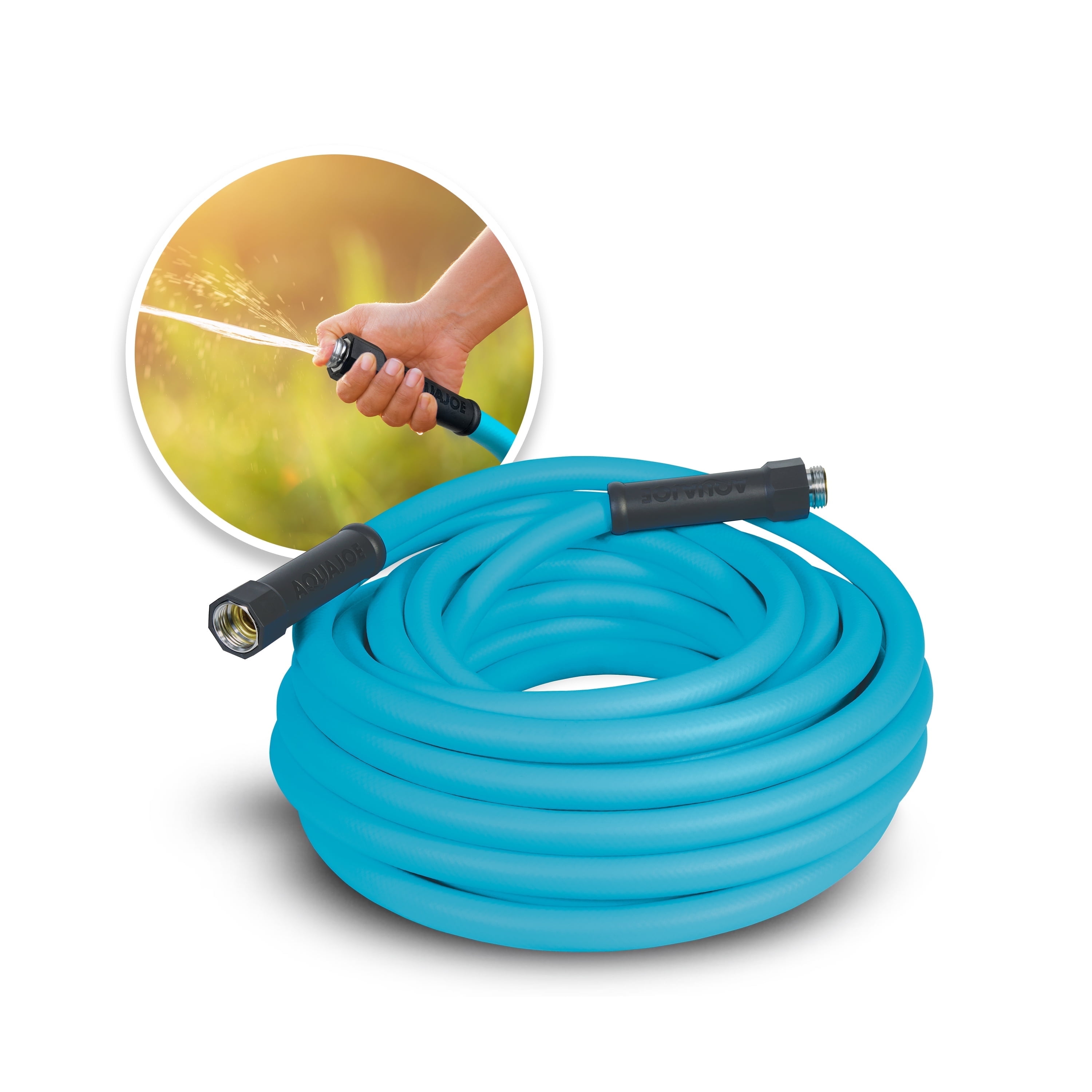 Aqua Joe 50ft Professional-Grade Garden Hose, 5/8 in