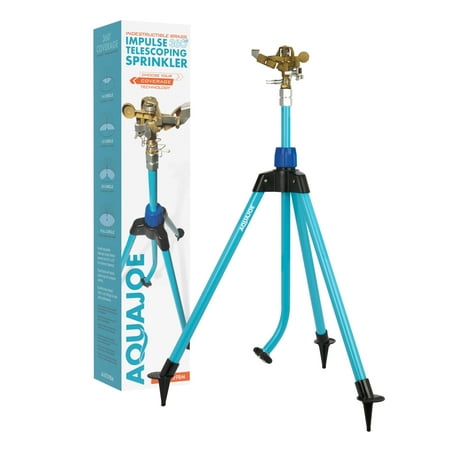 Aqua Joe - Indestructible Brass Impulse 360 Degree Sprinkler