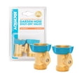 thumbnail image 1 of Aqua Joe Indestructible Series Heavy-Duty Hose Shut-off Valve, Brass Construction, 2-Pack, 1 of 4