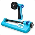 thumbnail image 1 of Aqua Joe Multi-Function Hose Nozzle with Smart Throttle & Oscillating Sprinkler, 1 of 11