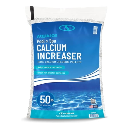 Aqua Joe Pool and Spa Water Treatment, Calcium Hardness Increaser Pool Chemical, 50 lb Bag