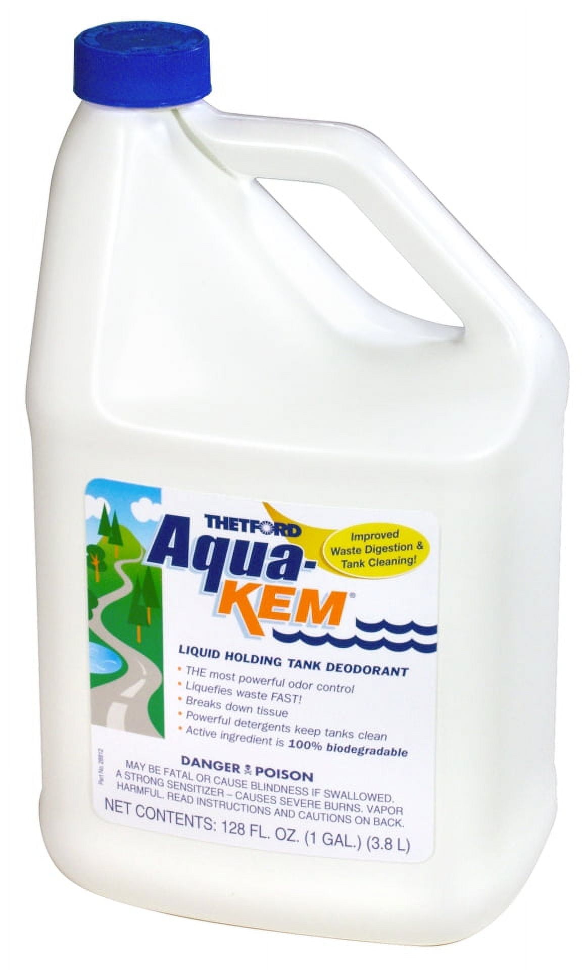 Aqua-Kem RV Holding Tank Treatment - Deodorant / Waste Digester / Detergent  - 1 gallon - Thetford 28614 