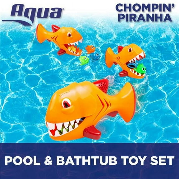 Aqua Leisure AQW12986 Chomp n Piranha Swimming Toys with Sounds