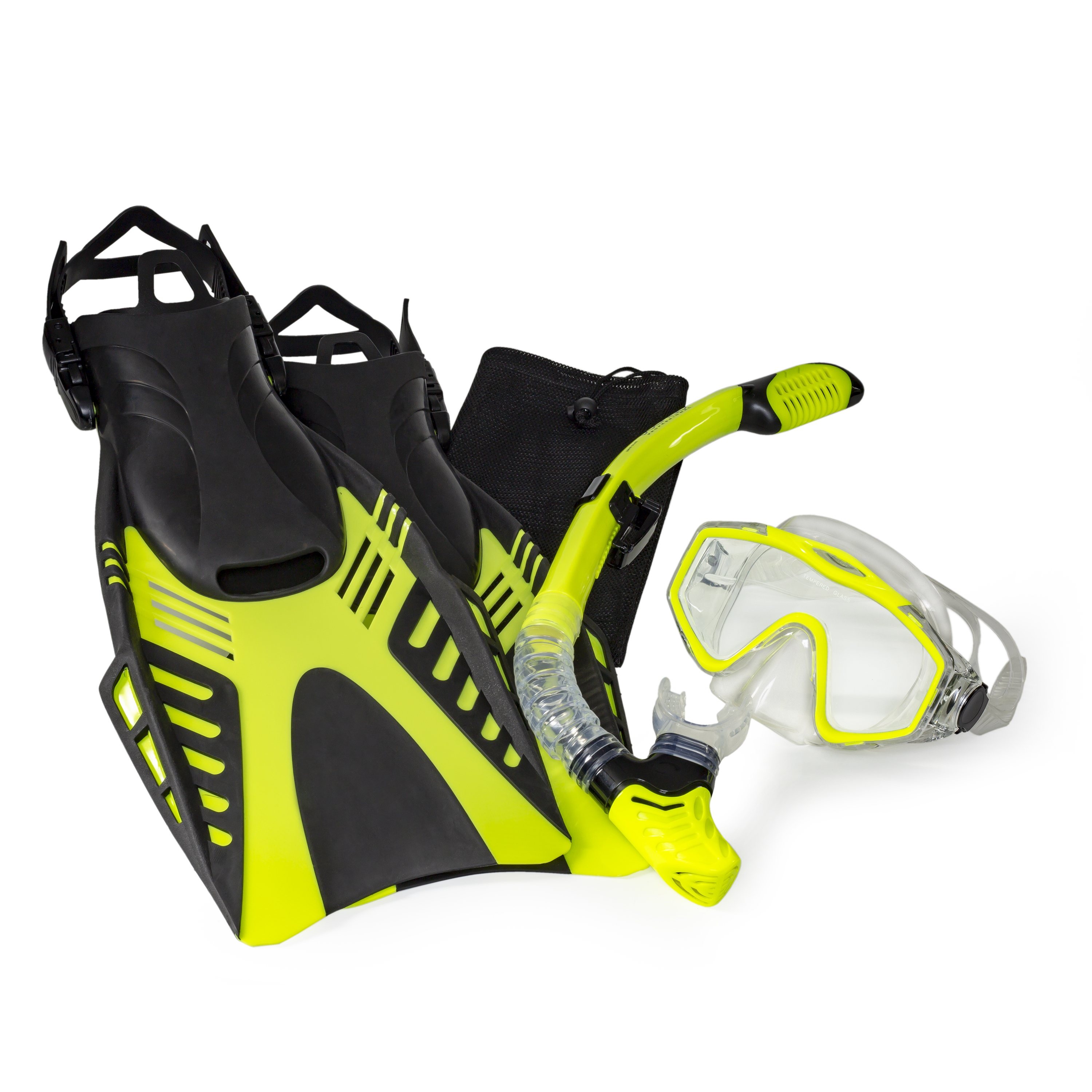 Dolfino Dyna 5-Piece Snorkel Set with Carry Bag photo 1