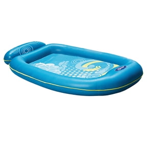 Aqua Leisure Inflatable Pool Float Water Comfort Lounge Lounger, Bubble Waves