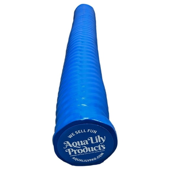 Aqua Lily Pad Durable Buoyant Soft Vinyl Foam Pool Noodle Float, Blue
