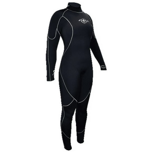 Aqua Lung AquaFlex 5mm Women's Back-ZIp Wetsuit (10, Black / Twilight)